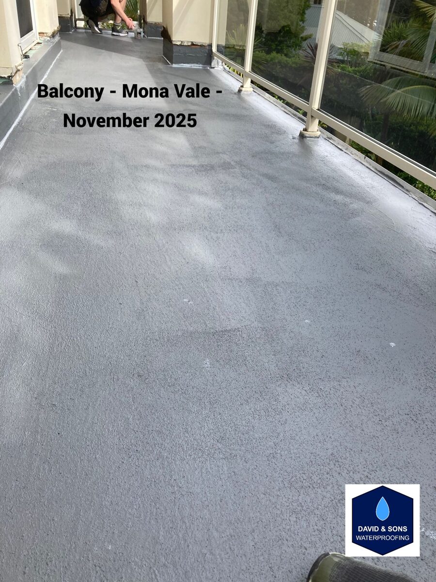 Balcony waterproofing in Mona Vale, Sydney